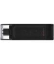 Kingston DataTraveler 70 Memoria USB Tipo C 64GB - USB-C 3.2 Gen 1 - Con Tapa - Color Negro (Pendrive)