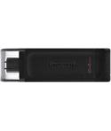 Kingston DataTraveler 70 Memoria USB Tipo C 64GB - USB-C 3.2 Gen 1 - Con Tapa - Color Negro (Pendrive)