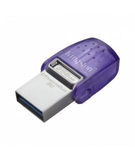 Kingston DataTraveler microDuo 3C Memoria USB-A + USB-C 256GB 3.2 Gen 1 - Velocidad de Lectura 200 MB/s - Tapon Protector (Pendr