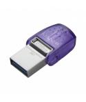 Kingston DataTraveler microDuo 3C Memoria USB-A + USB-C 256GB 3.2 Gen 1 - Velocidad de Lectura 200 MB/s - Tapon Protector (Pendr