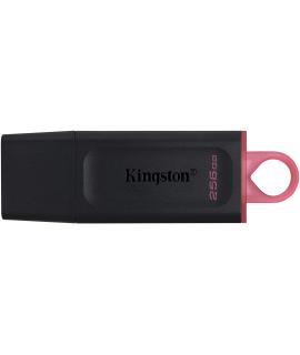 Kingston DataTraveler Exodia Memoria USB 256GB - USB 3.2 Gen 1 - Con Tapa - Enganche para Llavero - Color Negro (Pendrive)