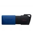 Kingston DataTraveler Exodia M Memoria USB 64GB - USB 3.2 Gen 1 - Capuchon Movil - Enganche para Llavero - Color Negro/Azul (Pen