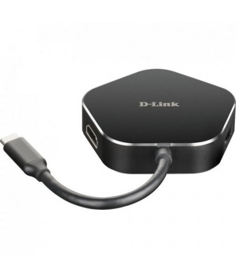 D-Link Hub USB-C a HDMI, USB-C, 2x USB 3.0