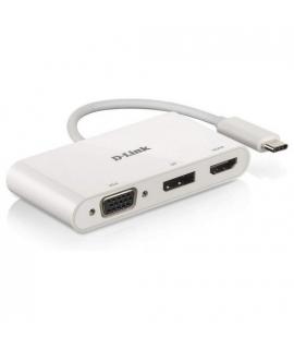 D-Link Hub USB-C a HDMI, DisplayPort, VGA