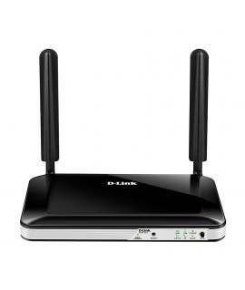 D-Link Router Inalambrico 4G LTE WiFi - Hasta 150Mbps - 4 Puertos RJ45 10100 Mbps - 2 Antenas Externas - Color Negro