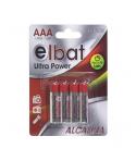 Elbat Pack de 4 Pilas Alcalinas LR03AAA