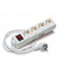 Elbat Regleta Alimentacion - 4x Schukos - Interruptor On/Off - Cable de 1.50m