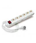 Elbat Regleta Alimentacion - 6 Tomas Schuko - Interruptor OnOff - Cable de 1.50m