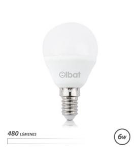 Elbat Bombilla LED G45 6W E14 480lm - 4000K Luz Blanca