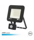 Elbat Serie Slim Foco Led 30W con Sensor de Movimiento 2400lm - 6500K Luz Fria - IP44