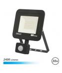 Elbat Serie Slim Foco Led 30W con Sensor de Movimiento 2400lm - 6500K Luz Fria - IP44