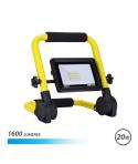 Elbat Foco Led con Soporte Plegable 20W - 1600lm - Luz Fria 6500K - Cable de 1.50m