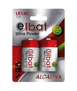 Elbat Pack de 2 Pilas Alcalinas LR14C