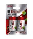 Elbat Pack de 2 Pilas Alcalinas LR20C