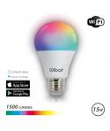 Elbat Bombilla LED Smart Wi-Fi A65 E27 15W 1500lm RGB - Temperatura 2700K a los 6000K - Control de Voz - Control Remoto - 3 Modo