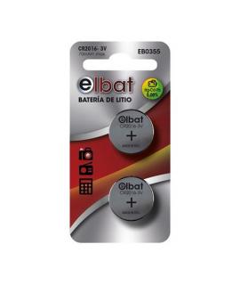 Elbat Pack de 2 Pilas Litio de Boton CR2016 3V