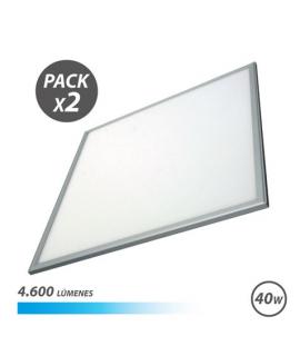 Elbat Pack 2 Paneles LED 60X60 40W 4600LM Luz Fria