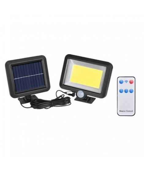 Elbat Foco Solar + Mando - 1000LM - Luz Fria 6500K - Sensor de Movimiento - Bateria 1200mah