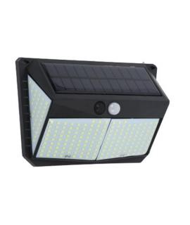 Elbat Aplique Solar 3 Caras - 250LM - Luz Fria 6500K - Sensor Movimiento - Bateria 1200mAh