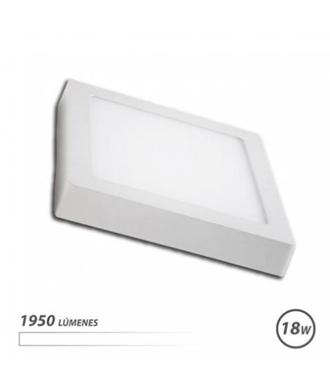 Elbat Downlight de Pared LED 18W 1950lm - Forma Cuadrada 225mm - 4000K Luz Blanca