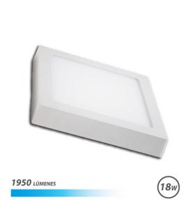 Elbat Downlight de Pared LED 18W 1950lm - Forma Cuadrada 225mm - 6500K Luz Fria