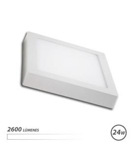 Elbat Downlight Cuadrado Sobre Pared LED - 24W - 2600lm - Luz Blanca