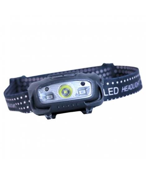 Elbat Linterna LED de Cabeza Frontal LED 220LM - Deteccion Manos - Resistente al Agua - Ligera - Color Negro