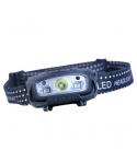 Elbat Linterna LED de Cabeza Frontal LED 220LM - Deteccion Manos - Resistente al Agua - Ligera - Color Negro