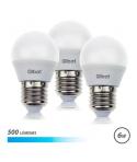 Elbat Pack de 3 Bombillas LED G45 de 6W - 500LM - Base E27 - Luz Fria