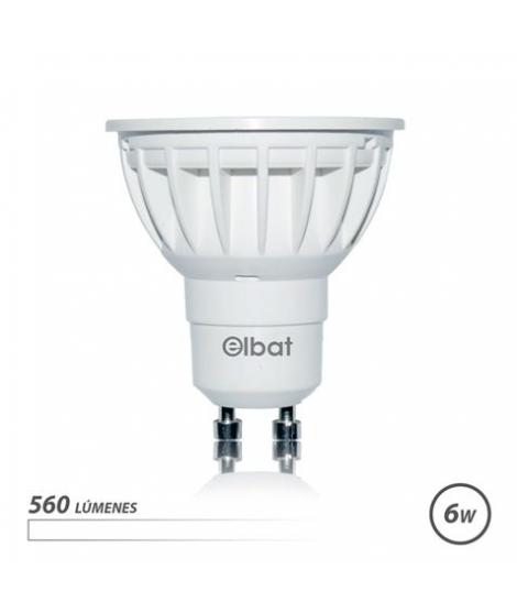 Elbat Bombilla LED GU10 6W 560LM Luz Blanca - Ahorro Energetico - Larga Duracion - Facil Instalacion - Color Blanco