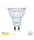 Elbat Bombilla LED GU10 6W 560LM Luz Calida - Ahorro de Energia - Larga Vida Util - Facil Instalacion - Color Blanco Calido