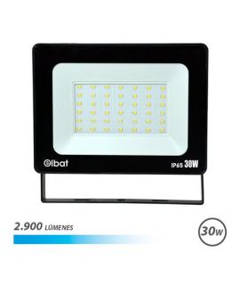 Elbat Foco LED de 30W - Potencia: 30W - Lumenes: 2900 - 6.500K Luz Fria - 30.000 - 50.000 Horas de Vida - Angulo 120º - Protecci