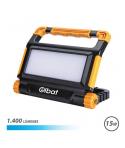 Elbat Foco Recargable 15W - Luz Fria, 6000K - 1400 Lumenes - Bateria 3.7V / 5000Mah - Recargable con Cable USB - Cable de Carga 