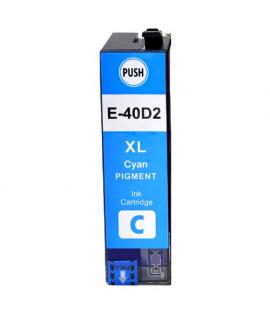 Epson T40D2 Cyan Cartucho de Tinta Pigmentada Generico - Reemplaza C13T40D240/C13T40C240