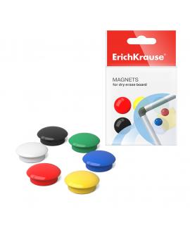 Erichkrause Pack de 12 Imanes - 2cm - Fijacion en Pizarras y Superficies Metalicas