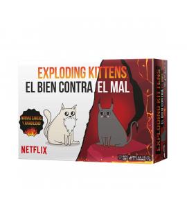 Exploding Kittens El Bien contra el Mal Juego de Cartas - Tematica Animales/Humor - De 2 a 5 Jugadores - A partir de 7 Años - Du