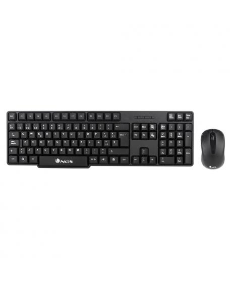 NGS Euphoria Kit Pack Teclado Inalambrico USB + Raton Inalambrico USB 1200dpi 3 Botones - Uso Ambidiestro