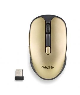 NGS Evo Rust Gold Raton Inalambrico USB 1600dpi - 5 Botones - Recargable - Uso Diestro