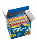 Giotto Robercolor Pack de 100 Tizas Redondas de Colores - Testadas Dermatologicamente - Compactas y Duraderas - Colores