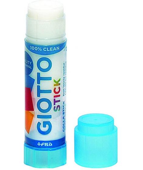 Giotto Stick Barra de Pegamento Mediano - Capacidad 20gr - Sin Disolventes - Secado Rapido - Apto para Uso Escolar