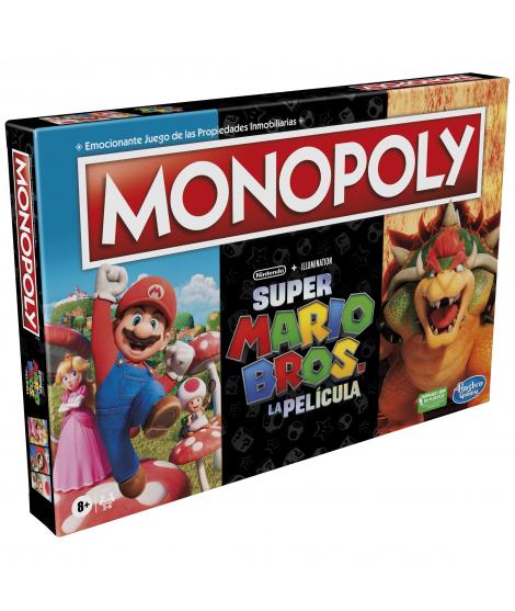 Monopoly Super Mario Bros La Pelicula Juego de Tablero - Tematica Compra/Venta/Videojuegos - De 2 a 6 Jugadores - A partir de 8 