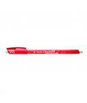 Tratto Cancellik Boligrafo de Bola - Tinta Borrable - Trazo 0.4mm - Doble Goma - Color Rojo