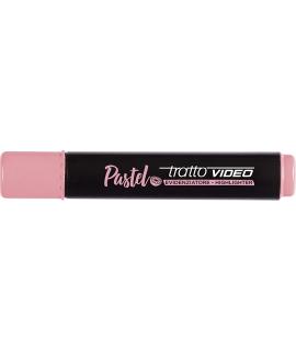 Tratto Video Pastel Marcador Fluorescente - Punta Biselada - Tinta al Agua - Secado Rapido - Color Rosa Pomelo