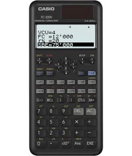 Casio FC200V Calculadora Financiera - Pantalla de 4 Lineas - Visualizacion de Varios Parametros al mismo Tiempo - Teclas de Acce
