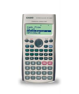 Casio FC100V Calculadora Financiera - Pantalla de 4 Lineas - Teclas de Acceso Directo Personalizables - Alimentacion con Pilas