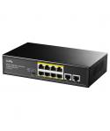 Cudy FS1010PG Switch PoE+ de 8 Puertos 10/100M con 2 Puertos de Enlace Ascendente