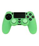 FR-TEC Funda Protectora + Grips Antideslizantes Glow in The Dark para Dualshock - Brilla en La Oscuridad - Color Verde