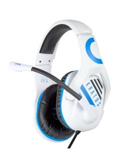 FR-TEC Auriculares Gaming Kratos - Altavoz de 50mm - Microfono Flexible y Abatible - Cable Trenzado Anti-Enredos de 1.2m - Compa