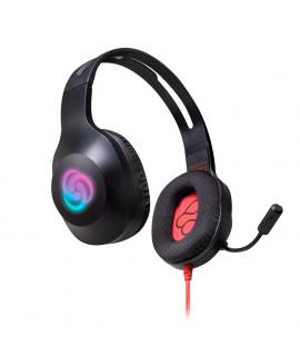 FR-TEC Auriculares Gaming Typhoon - Auricular Ligero y Comodo - Altavoz de 40mm - Conexion Jack 3.5mm y USB 2.0 - Color Negro