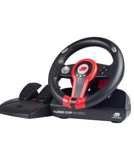 FR-TEC Volante Switch Turbo Cup Wheel - Compatibilidad con Nintendo Switch, Switch Oled y PC - Vibracion Ajustable - Rango de Gi